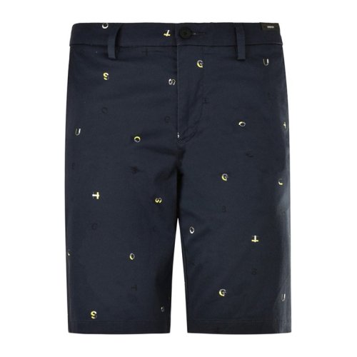 HUGO BOSS/雨果波士  男裝 服飾 棉質(zhì)印花休閑褲 男士短褲褲裝