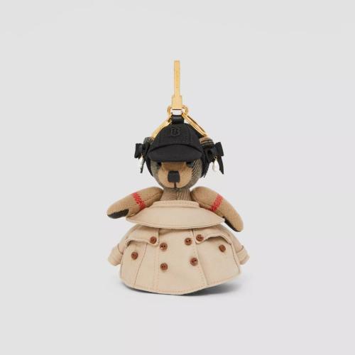  BURBERRY 22年秋冬 女士 Trench 長裙造型 Thomas 泰迪熊吊飾 80639891