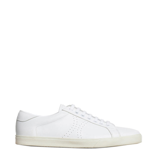 CELINE/賽琳 22年早春新款 TRIOMPHE系列 男士白色牛皮革側(cè)面鏤空標(biāo)識(shí)運(yùn)動(dòng)鞋帆布鞋328053079C.01BC