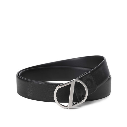 Z ZEGNA/杰尼亞 男士皮革圓形Z字頭板扣式皮帶腰帶BSFFA59QCP