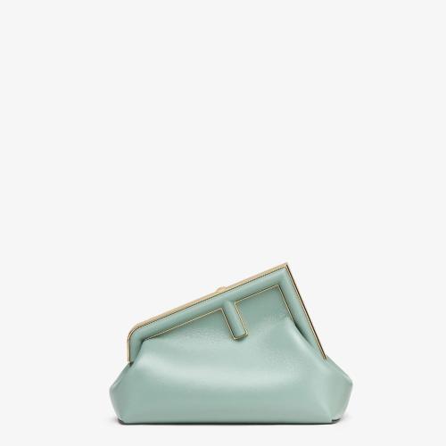  FENDI芬迪 22年秋冬 女士 手拿包 薄荷綠皮革手袋 8BP129ABVEF03HW