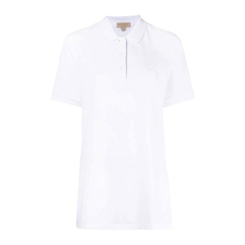 BURBERRY/博柏利20春夏 女裝 服飾 時尚休閑 白色 棉質(zhì)半袖上衣 女士短POLOT恤 8002729