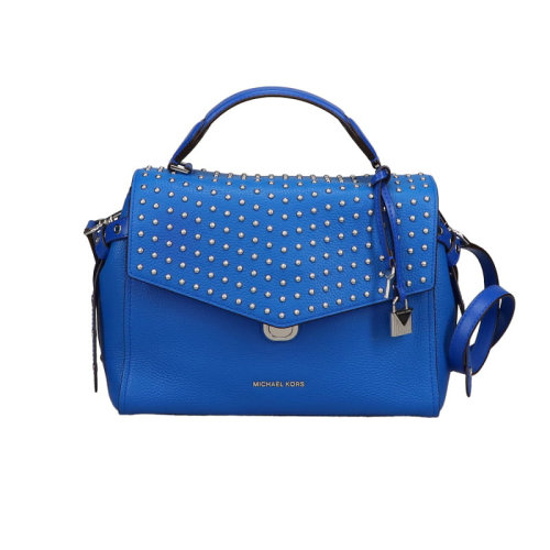 Michael Kors/邁克·科爾斯  女包女士藍色皮革時尚百搭單肩包斜挎包手提包  30H7SZKS2IDE446