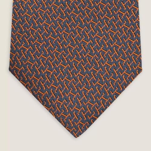 HERMES愛馬仕 22年秋冬 男士 領帶 Cravate Tie 7 H Brides de Gala H339328T 05