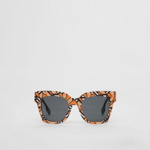  BURBERRY 22年秋冬 女士 專屬標(biāo)識印花方框太陽眼鏡 40826281