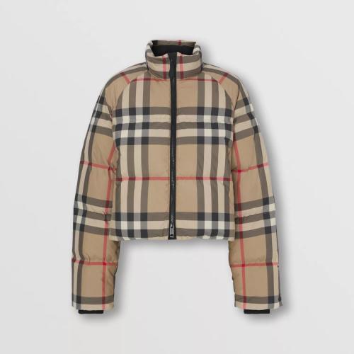  BURBERRY 22年秋冬 女士 格紋短款羽絨服 80590931