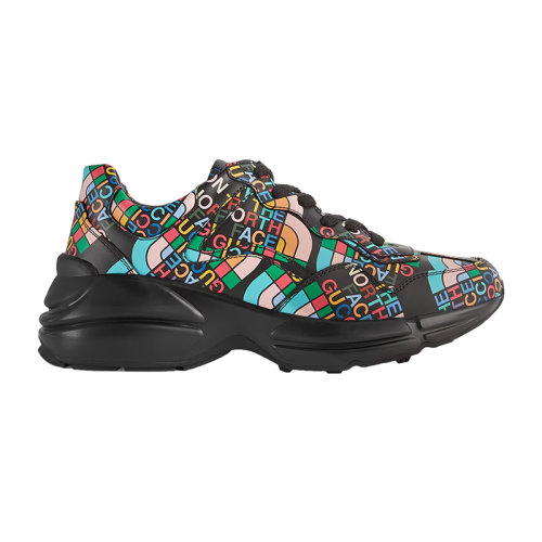 GUCCI/古馳 22秋冬款 The North Face聯(lián)名系列 女士多色皮革飾有全鞋面LOGO印花備用鞋帶低跟運(yùn)動(dòng)鞋685738UOQ001086