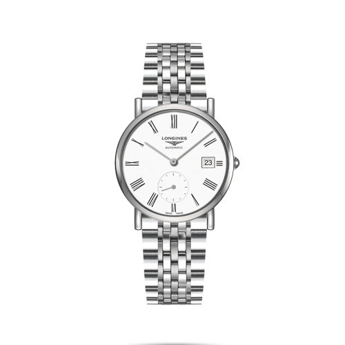 LONGINES/浪琴 22年秋冬新款 博雅系列 女士啞光白色表盤自動機械機芯精鋼表殼表帶腕表34.5毫米L4.312.4.11.6