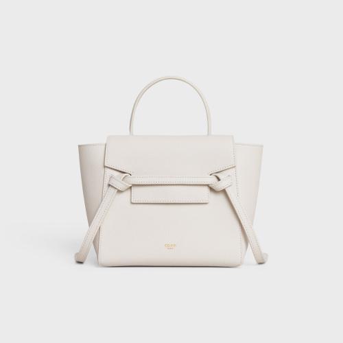  CELINE賽琳思琳 22年秋冬 女士 手提包 SAC BELT NANO MODELE VEAU GRAINé 189003ZVA.01RC