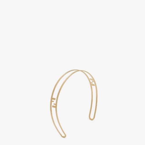  FENDI芬迪 22年秋冬 女士 發(fā)箍 金色發(fā)帶 8AH424B08F0CFK