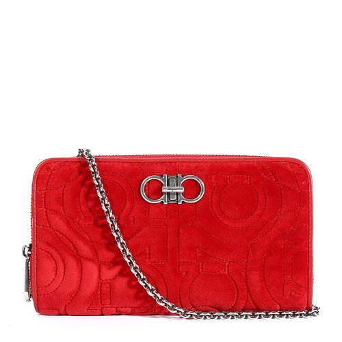 Salvatore Ferragamo/菲拉格慕 紅色 女士鏈條手拿包 695648-22D332-026