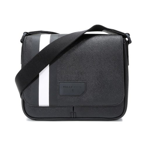  BALLY/巴利 男士黑色PVC郵差包 6228770 PLSX