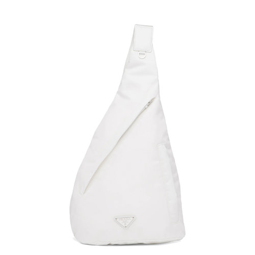 PRADA/普拉達(dá)  男士白色尼龍皮革單肩背包2VZ092_2DW3_F0009_V_OOO
