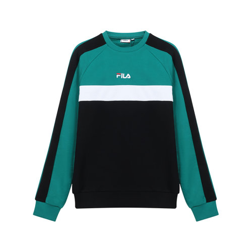 FILA/斐樂(lè) 男士棉/聚酯纖維圓領(lǐng)長(zhǎng)袖衛(wèi)衣運(yùn)動(dòng)衫 687986
