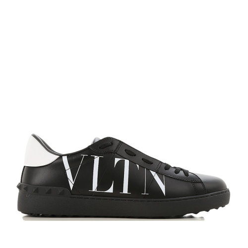 VALENTINO 華倫天奴 男士 鞋靴 21春夏 黑色字母LOGO印花平底圓頭運(yùn)動(dòng)板鞋 男士休閑運(yùn)動(dòng)鞋