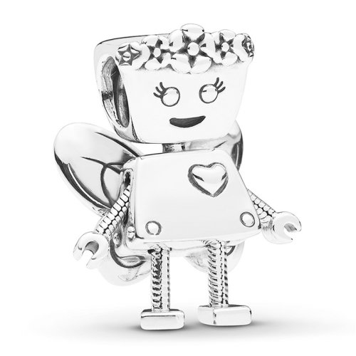 PANDORA/潘多拉 女士銀色925銀可愛貝拉機(jī)器人串飾串珠 797856