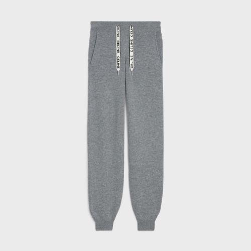  CELINE賽琳思琳 22年秋冬 女士 休閑褲 山羊絨運動褲 2A41Z402P.09GM