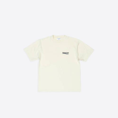  BALENCIAGA巴黎世家 22年春夏 女士 短袖T恤 POLITICAL CAMPAIGN廓形T恤 641655TKVJ18962