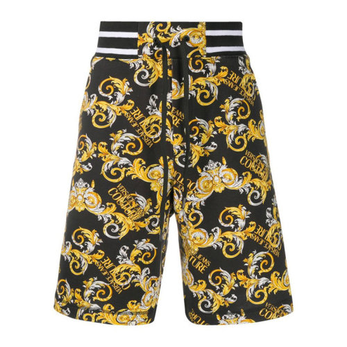 VERSACE JEANS/范思哲牛仔 男士拼色棉質經(jīng)典巴洛克印花咋胡功能室運動短褲男褲 A4GZA1FA-S0830-899