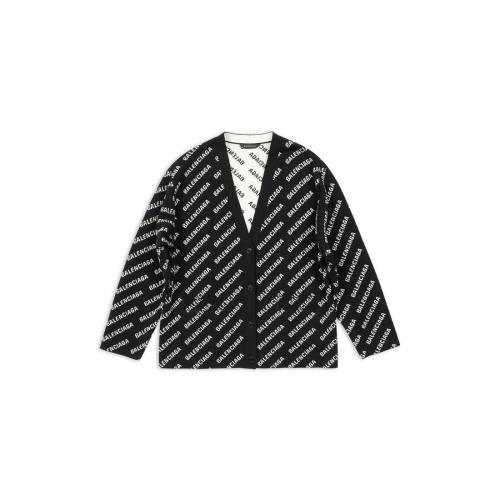  BALENCIAGA巴黎世家 22年秋冬 女士 長袖T恤 滿印迷你標識開衫 719631T16601070