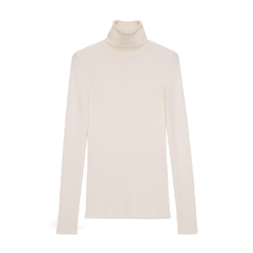 GUCCI/古馳  女士高領(lǐng)羊毛米色針織衫/毛衣 467680 XKA7X 9163