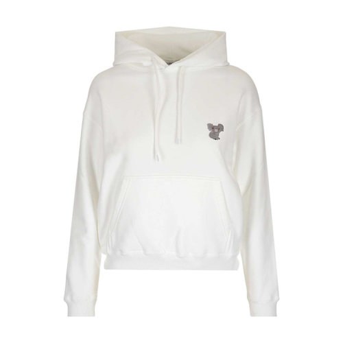 Balenciaga/巴黎世家 女士黑色棉質(zhì)考拉寵物圖案連帽秋冬衛(wèi)衣 612959TIVD2100