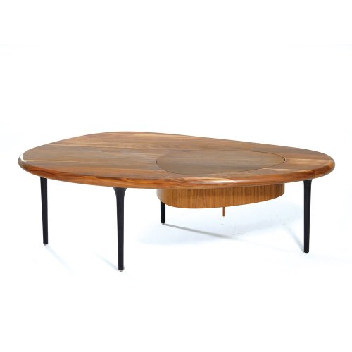 MINGAN/明暗 北美黑胡桃木 實(shí)木家具 卵石茶幾