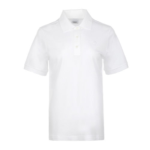 BURBERRY/博柏利22春夏刺繡徽標(biāo)薄款短袖T恤女士短POLO衫8049382