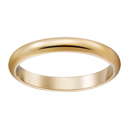 CARTIER/卡地亞 18K黃金經(jīng)典簡約大氣1895結(jié)婚求婚訂婚對戒戒指  B4002300