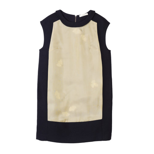 19年秋冬款nisiss/怡夕無袖拼接連衣裙女士連衣裙N152SO35