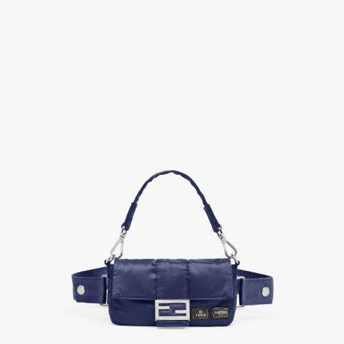  FENDI芬迪 22年秋冬 男士 手提包 深藍(lán)色尼龍手機(jī)包 7AS138ALW6F1J3Q