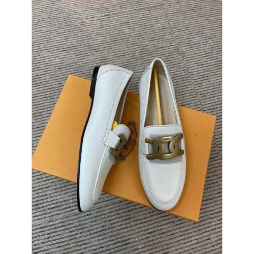  Tod’s/托德斯 女士白色皮革樂福鞋 XXW79A0DD00MIDB001 PLXSX