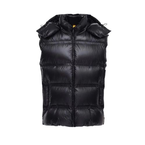 Moncler/蒙克萊 新款百搭黑色羽絨拉鏈可脫卸帽馬甲1A517 10 C0624999