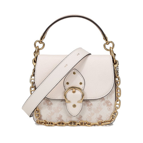 COACH/蔻馳 女包 馬車圖案印花方包 單肩斜挎4603