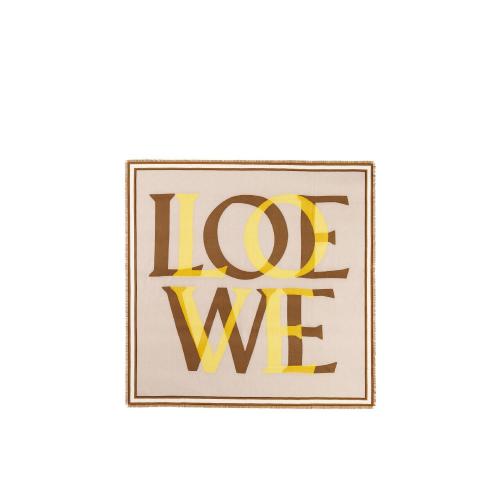  LOEWE羅意威 22年秋冬 女士 圍巾 LOEWE love scarf in wool and cashmere F606257X60-3150