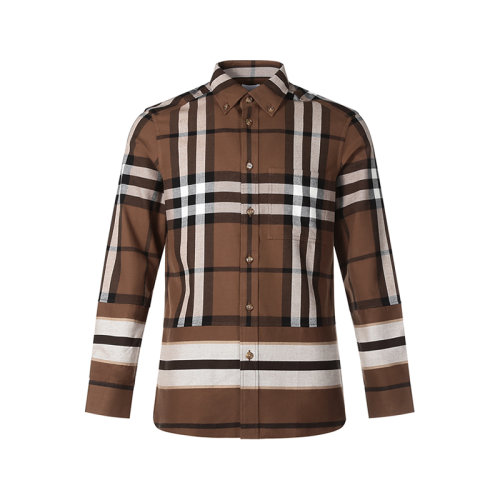 BURBERRY/博柏利【22春夏新款】男士棉質(zhì)長袖襯衫格紋 80486751