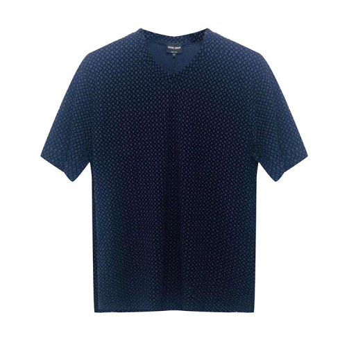 Giorgio Armani/喬治阿瑪尼 深藍色女士短袖T恤