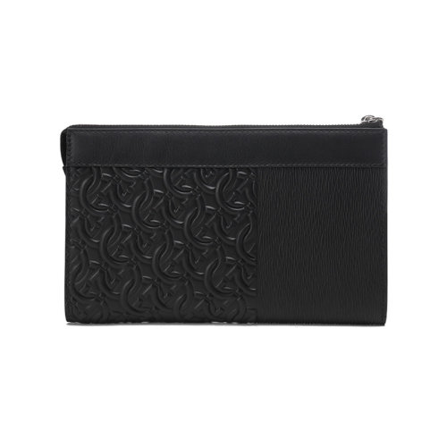 Salvatore Ferragamo/菲拉格慕【22年新款】 男士牛皮革手拿包3D Gancini圖案 240804