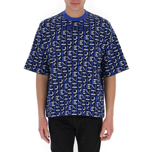 KENZO/高田賢三  凱卓男裝 字母圖案 男士棉質(zhì)時(shí)尚圓領(lǐng)春夏短袖T恤 FB55PU5823SC.77