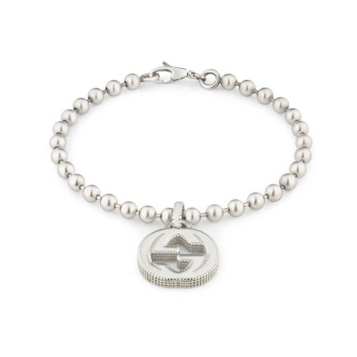  GUCCI古馳 22年秋冬 女士 Interlocking G_銀手鏈 479226 J8400 8106