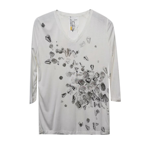 ESCADA/愛斯卡達(dá)/女士T恤/女士長POLO白色印花