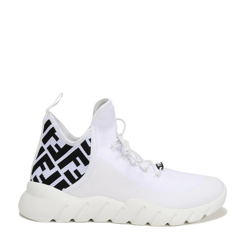 FENDI/芬迪 男士織物/涂料網(wǎng)眼高幫休閑運(yùn)動(dòng)鞋 7E1347 AC7H