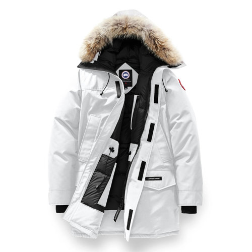 CANADA GOOSE/加拿大鵝   LANGFORD COUPE FUSION系列 男士北極星白色連帽毛邊防風(fēng)派克大衣2062MA-BEP