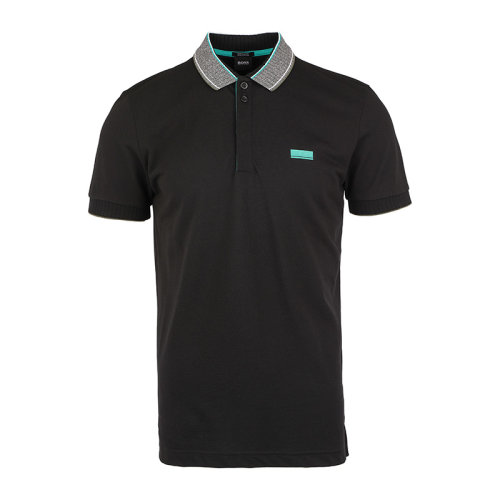 HUGO BOSS/雨果博斯字母徽標(biāo)棉質(zhì)男士短POLO衫PADDY15044200
