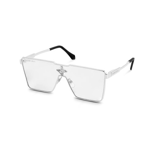 Louis Vuitton/路易威登 22年秋冬新款 CYCLONE METAL系列 男士透明防藍(lán)光鏡片銀色金屬框架太陽(yáng)眼鏡墨鏡Z1701U