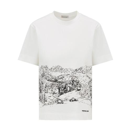  MONCLER蒙可蒙克萊 22年秋冬 女士 短袖T恤 印紋T恤 H20938C00026829HP033