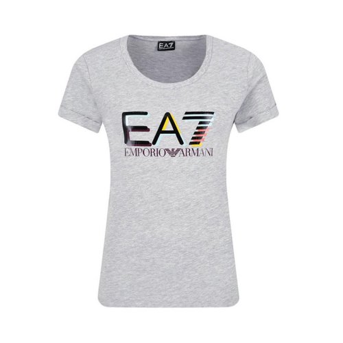  Emporio Armani/安普里奧阿瑪尼 女士灰色棉質(zhì)短袖T恤 3GTT20 J12Z 3905 PLFSX