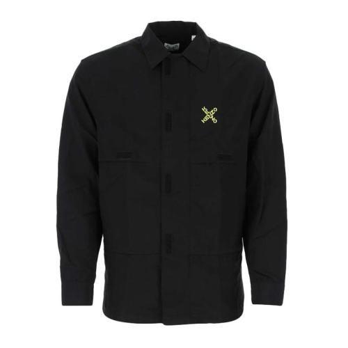  KENZO/高田賢三 男士黑色襯衫 FB65CH5219CO-99 PLFSX