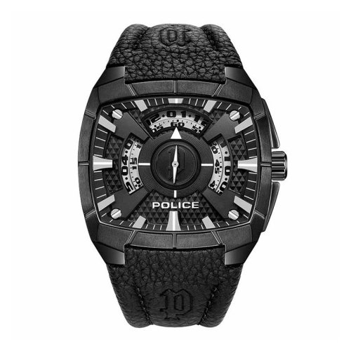 Police/警察 男士多地計(jì)時(shí)防水手表石英表PL.14796JSB/02