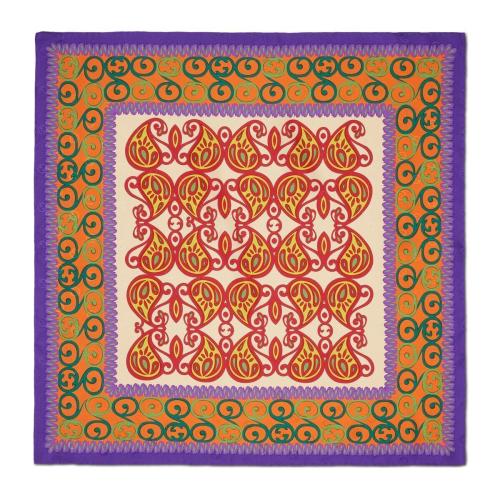  GUCCI古馳 22年秋冬 男士 互扣式雙G真絲提花圍巾 710976 4GAEV 7171